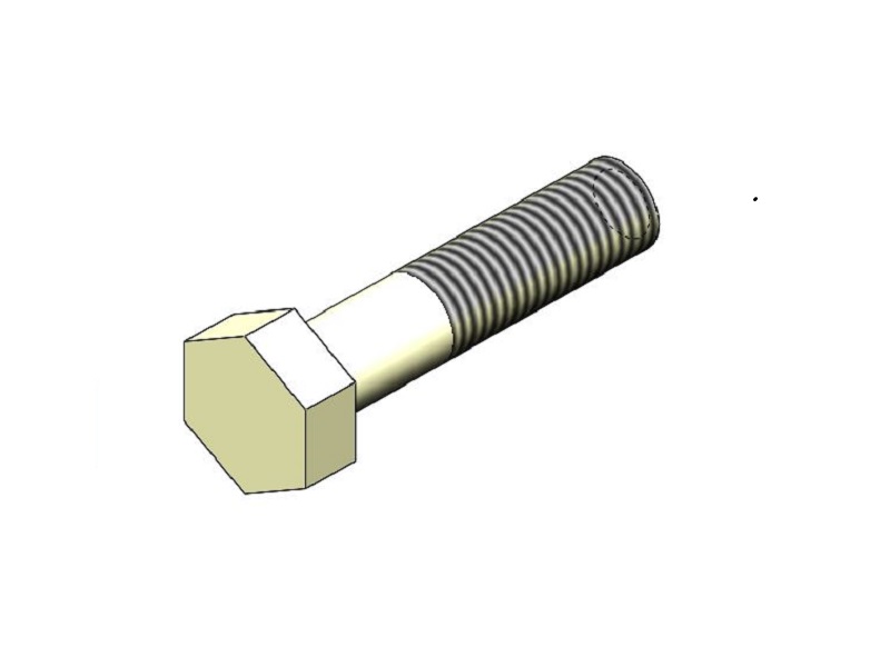 Болт М8-6gх35.88.019 DIN 931 (ДСТУ ГОСТ 7798:2008)