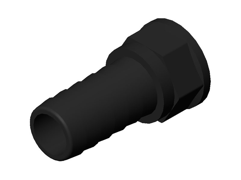 100219 Прямой патрубок 1/2"F D.19
