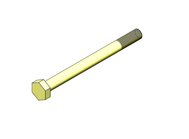 Болт М10-6gх120.88.019 DIN 931 (ДСТУ ГОСТ 7798:2008)