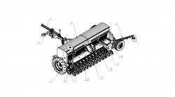 Сеялка зернотуковая рядоваяALFA-4