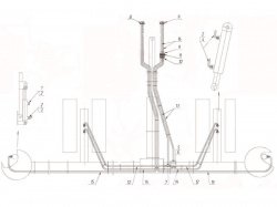 Гидротрасса управления маркером и опорными колесами СУС 00.5160