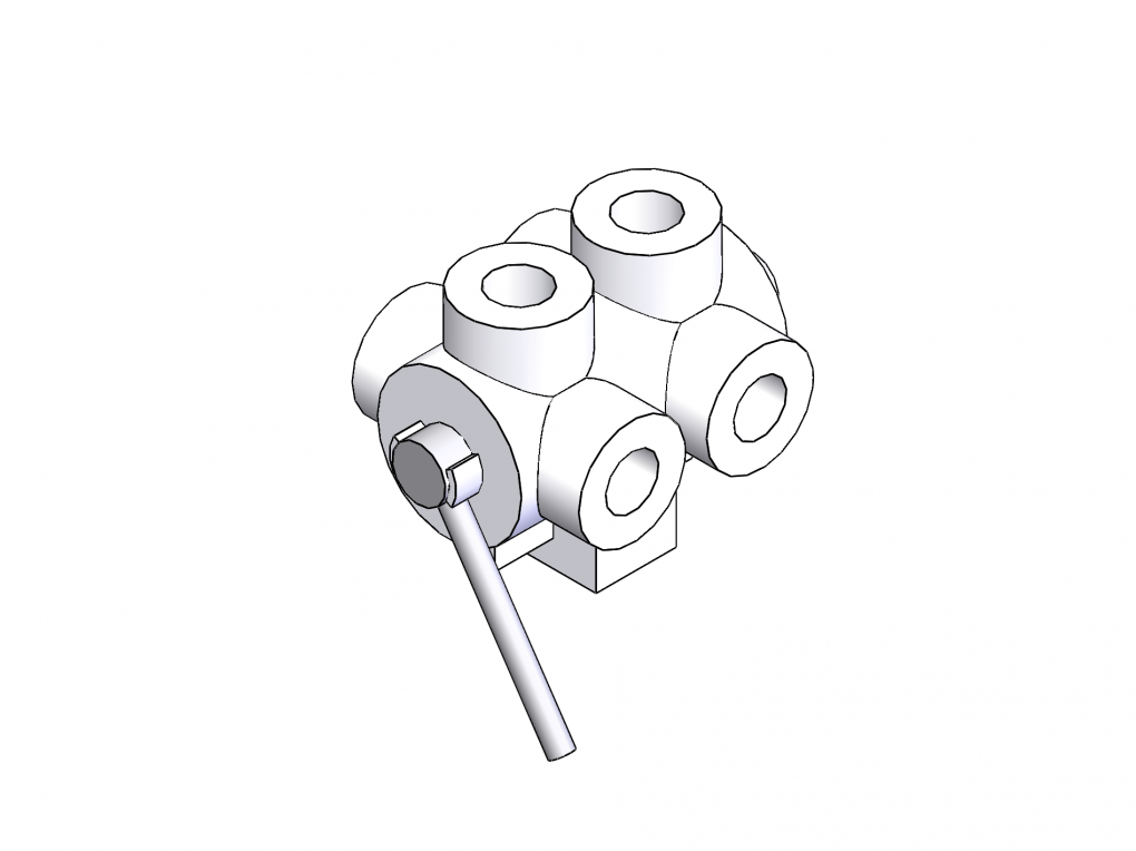 Кран трехканальный двухсекционный DDF6V03C-1